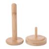 Detachable Base Wooden Yarn Holder Manual Dispenser Handmade Craft Yarn Spool Organizer Vertical Rotating Yarn Winder