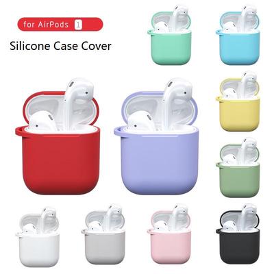 Funda de silicona antipérdida, funda protectora de piel para Airpods, funda para auriculares para Airpods 2