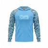 Mens Long Sleeve UV Protection Fishing Shirt Breathable Quick Dry Hooded Sunproof Outdoor Angling Top