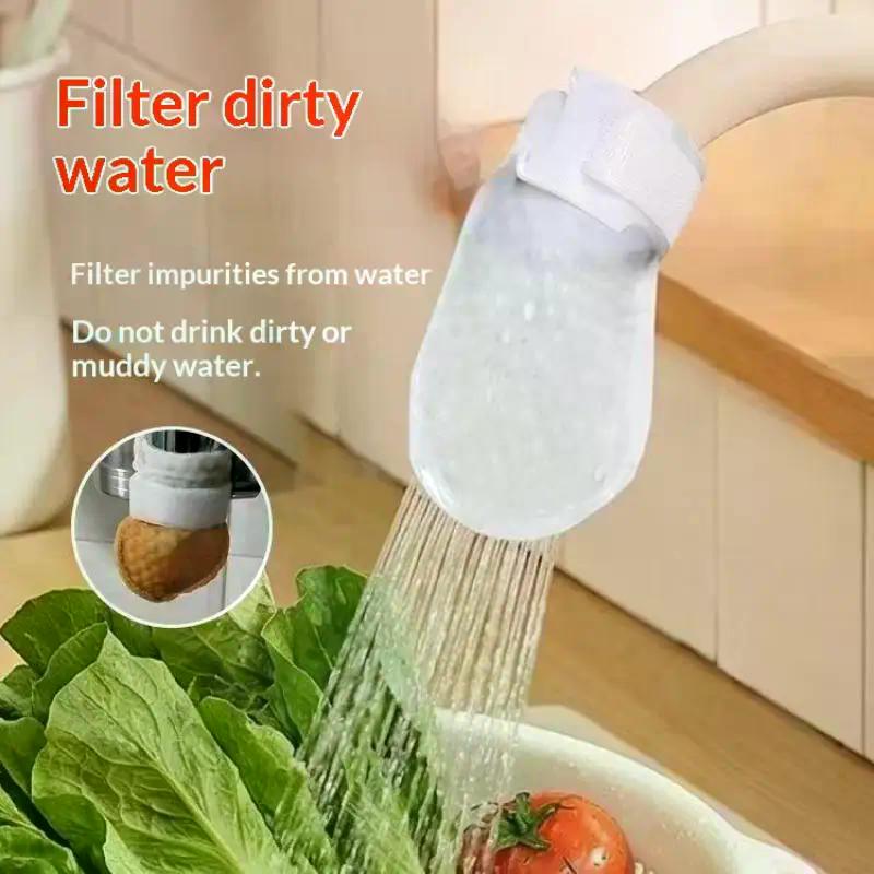 Faucet Filter Cotton Tap Water Mountain Spring Water Rust Impurities Faucet Filter Universal Water Purification Accessories