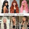 Long Auburn Wigs with Bangs Long Wavy Wigs for Women 26 Inch Copper Red Middle Part Copper Wavy Wig Natural Looking Synthetic Auburn Long Wig