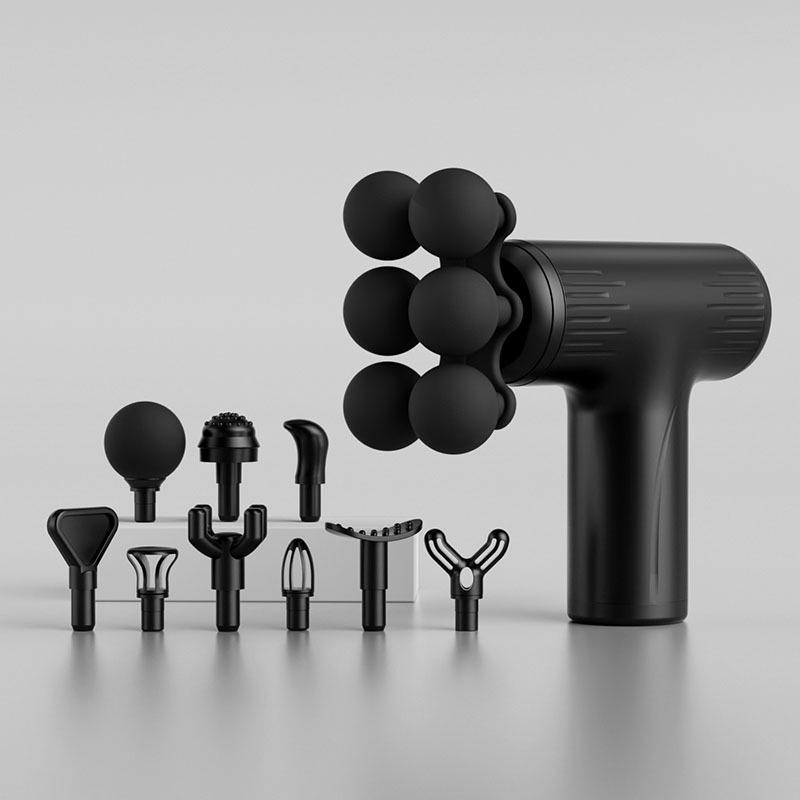 Mini Professional Grade Multi-Ball Portable Fascia Gun Massager Button