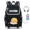 Chainsaw Man Anime Cosplay Backpack School Travel Laptop 14 Inch Oxford Fabric Streetwear Unisex Bag 20-35L