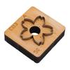 Leather Cutting Mold with   Wood Base Flower Shape Punching Die for Making Keychain Bag Decorations