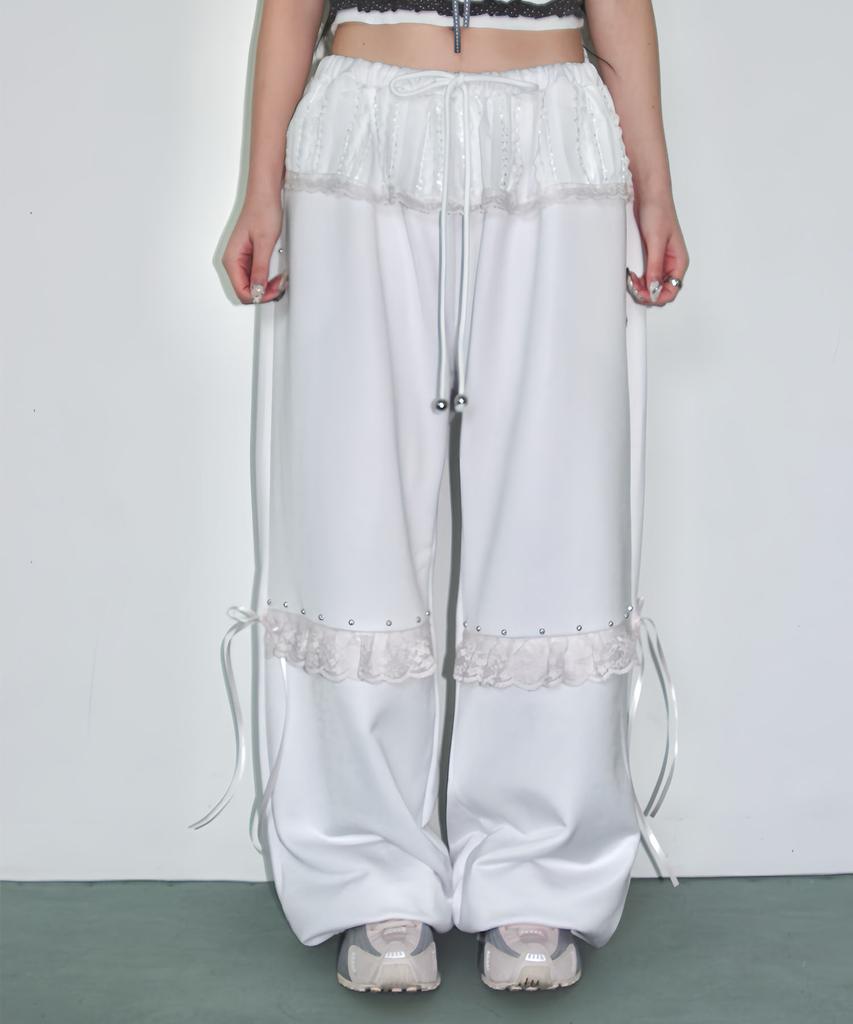Chelikwili Angel Sheer Layered Jersey Pt - White