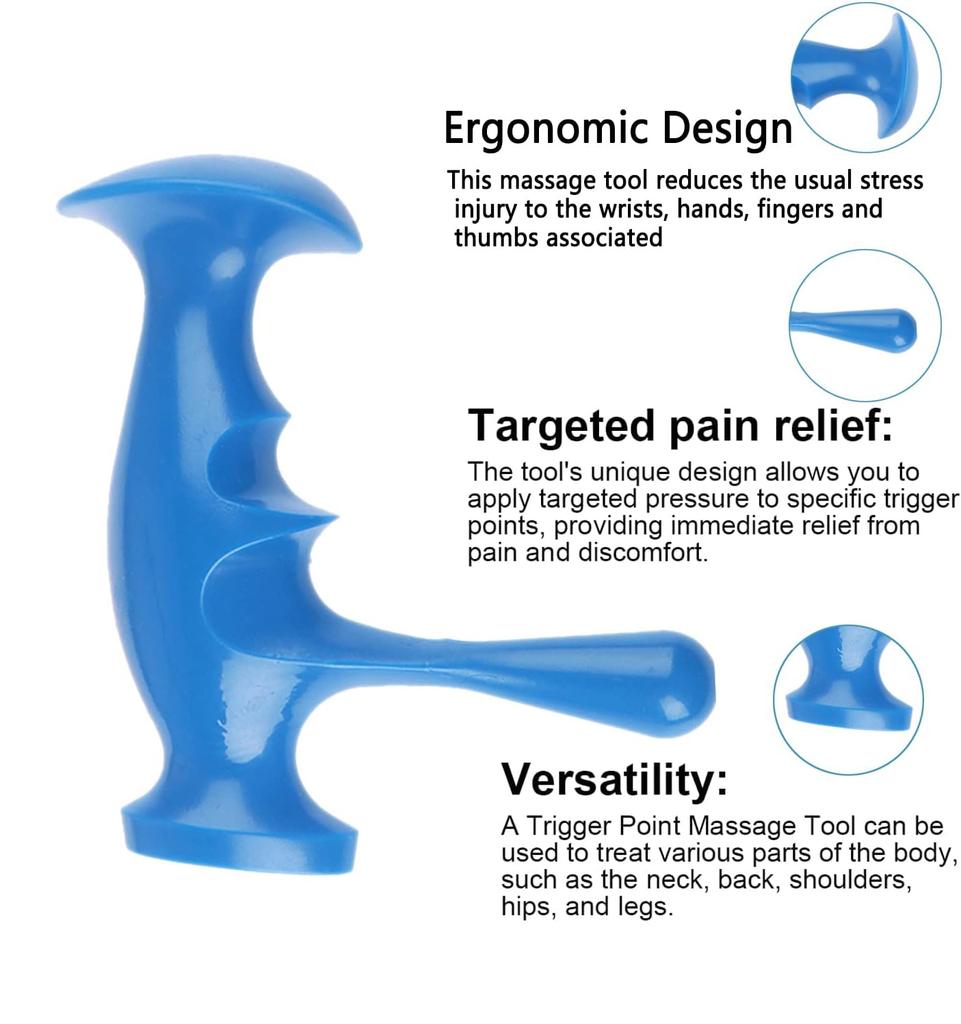 Manual Trigger Point Massage Tool Deep Tissue Muscle Relax Stick Relieves Body Stress Pain Thumb Saver