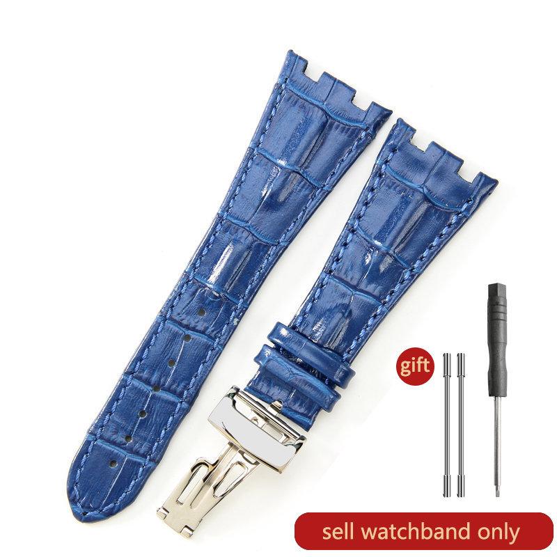 Cinturino Orologio in Pelle di Mucca Primo Strato per AP Aibi 15703 26471 26474 Serie Royal Oak Offshore 28mm Accessori Orologio per Uomo CinturinoMN