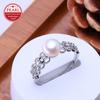 Freshwater Pearl Rings For Women Classic Silver Color Party Ring Anniversary Birthday Gifts