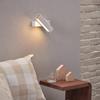 Indoor LED Rotate Wall Lights with Switch Fashion 7W White Black Wall Lamp FixtureS Corridor AIsle Beside Lighting Art Sconce