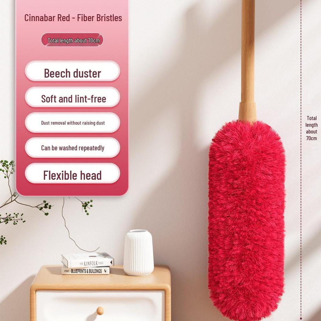 Retractable Static Wool Feather Duster for Household and Car Cleaning