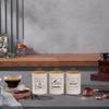 3 Pieces Coffee Tea Sugar Containers Kitchen Canisters for Countertop Jars Decorative Farmhouse