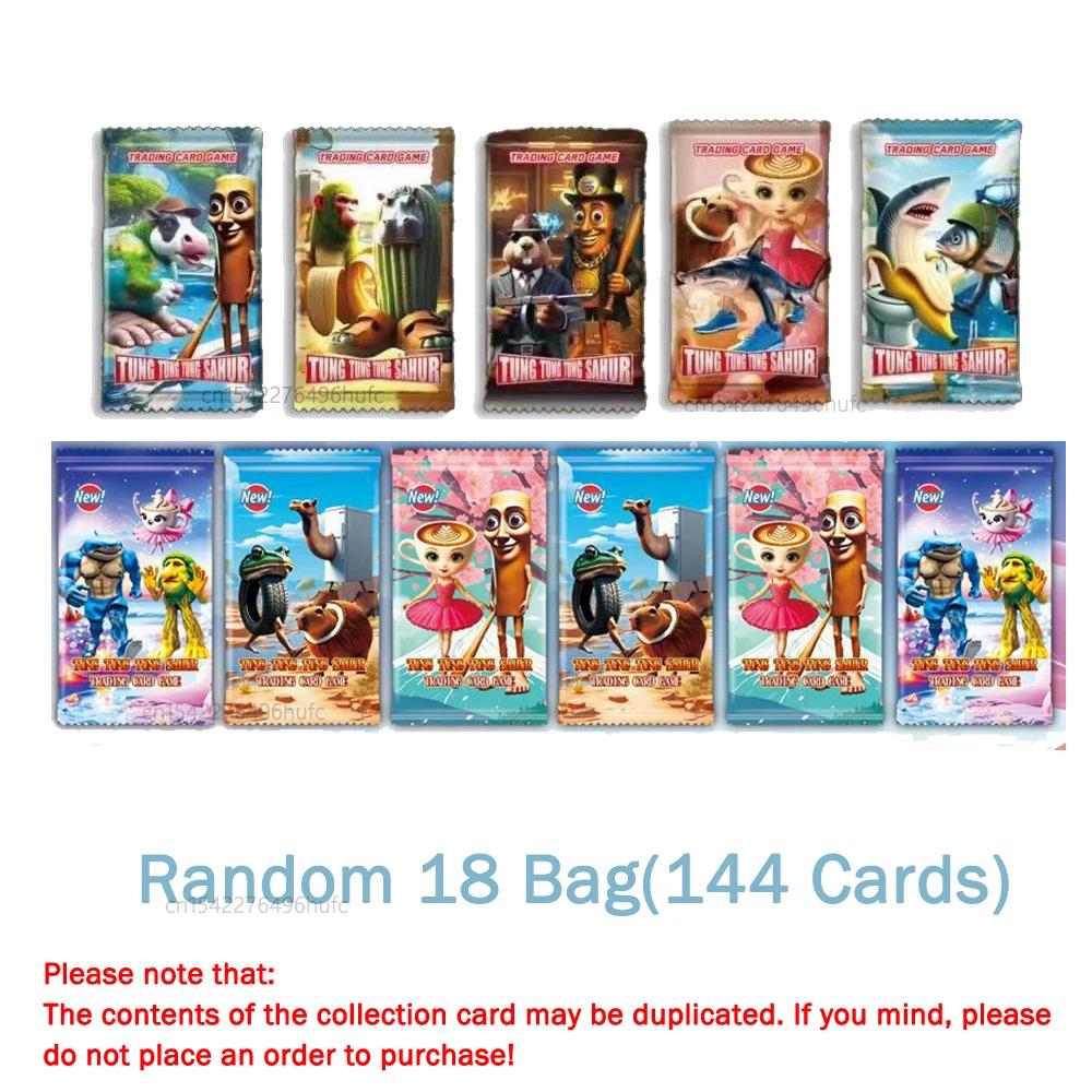 Non-Toxic 8/288Pcs Collection Cards Italian Brainrot Tungtungtung Sahur Tralalero Tralala-Children'S Card Game Toy Trading Cards Gift