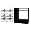 Doll Clothes Wardrobe with 10 Hangers Girl Doll Clothing Storage Closet Dollhouse Figure Doll Accessories Garment Display Box