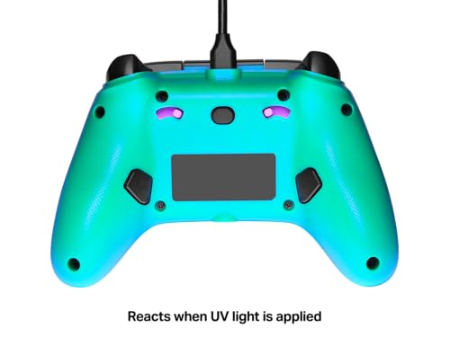 Officially Licensed Xbox Product: PowerA Advantage Wired Controller for Xbox Series X|S - Fortnite Glow XBGP0438-01 [Purchase Bonus: Moonbounce Emote]