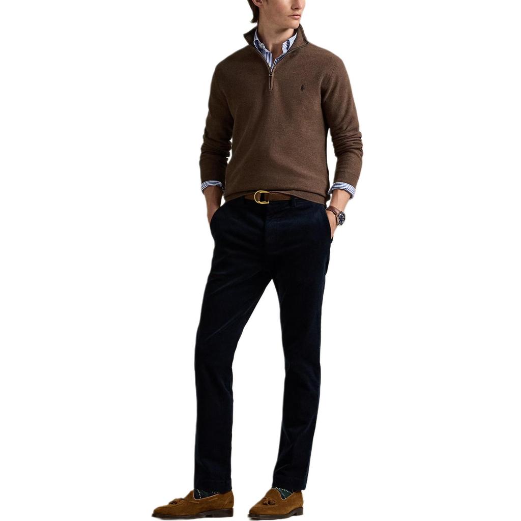 Polo Ralph Lauren Maglia a Maniche Lunghe con Zip Polo Uomo top 710932304-527