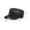 Summer Breathable Mesh Flat Hat Men's Golf Sports Sun Hat Quick-Drying Cap