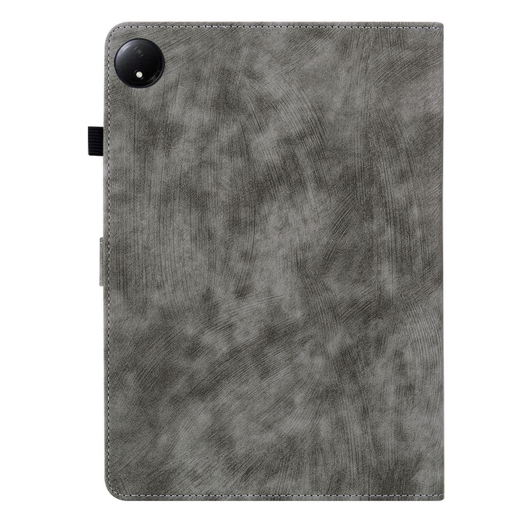 For Xiaomi Redmi Pad SE 4G 8.7 Inch Cases Tiger Imprint Anti-Scratch PU Leather Tablet Cover