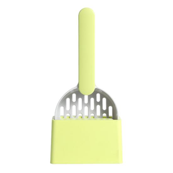 Cat Litter Shovel with Holder Cat Poop Scoop Sifting Shovel with Base Easy Clean