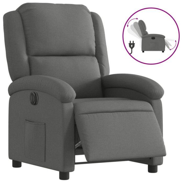 VidaXL Electric Recliner, Relaxation Chair with Adjustable Backrest and Footrest, Living Room Seat, Modern, 3204141