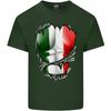 Gym Italian Flag Ripped Muscles Italy Unisexs Light Cotton TShirt