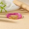 6 Stück/Set Bohemian Gestapeltes Perlenarmband Set Mehrfarbig Reiskorn Urlaubsstil Handketten Schmuck Kleines Geschenk Goldener Platz
