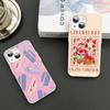 S-Strawberry-shortcake Girl Tempered Glass For Iphone 14 13 12 11 Pro Mini XS MAX 14Plus X XS XR Cover