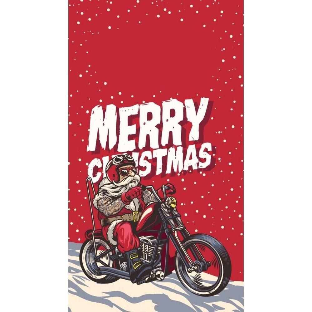 Vintage Christmas Metal Tin Sign Home Festive Wall Decor