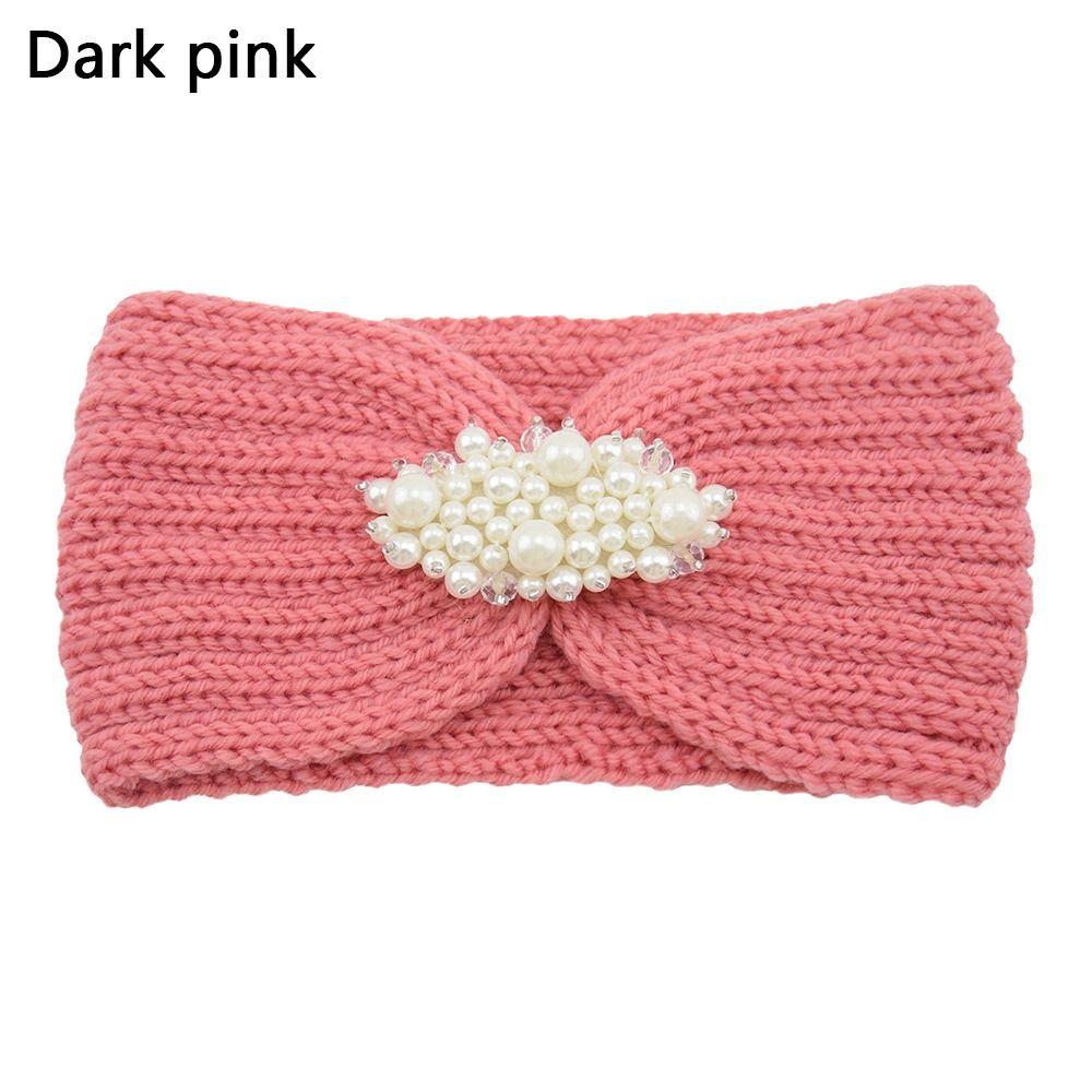 Winter Warm Woolen Crochet Head Wrap Knitted Headbands Wide Hairband Knitting Turban