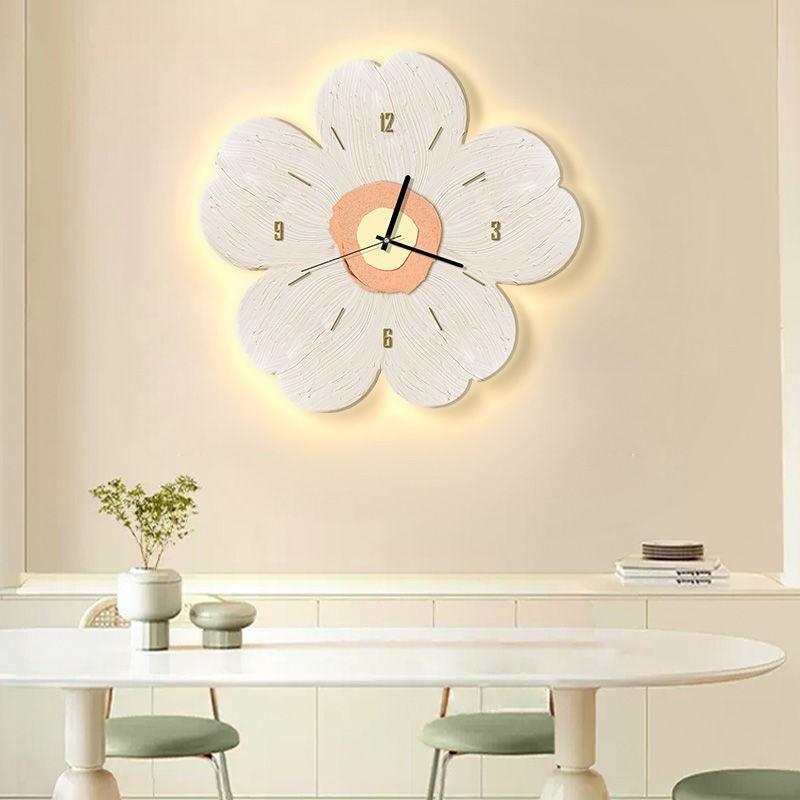 Light Luxury Minimalist Cream Style Medieval Home Modern Simple Bedroom Wall Clock