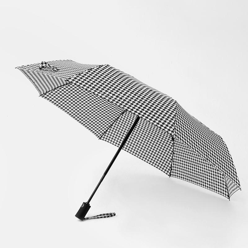 PARACHASE Větruodolný lehký deštník s kohoutí stopou - Dlouhá rukojeť, korejský styl, ochrana proti slunci a dešti, skládací design.