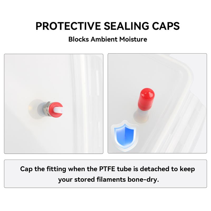 1/4Sets 3D Printer Filament Dryer Box Accessories PC4-M6 Pneumatic Straight Connector M6 Feed Fitting Coupler