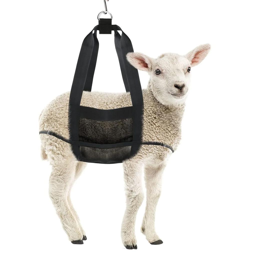 Animal Weighing Sling Livestock Hanging Scale Sling Nylon Mesh Breathable for Lambs Goats Baby Alpacas Newborn Poultry Pets