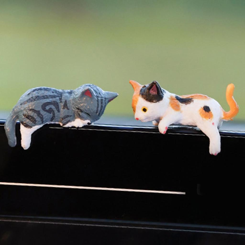 Vziguhk Cat Car Dashboard Decoration,Animal Dashboard Decoration,Car Accessories Animal Cartoon Dashboard Decoration | 5pcs