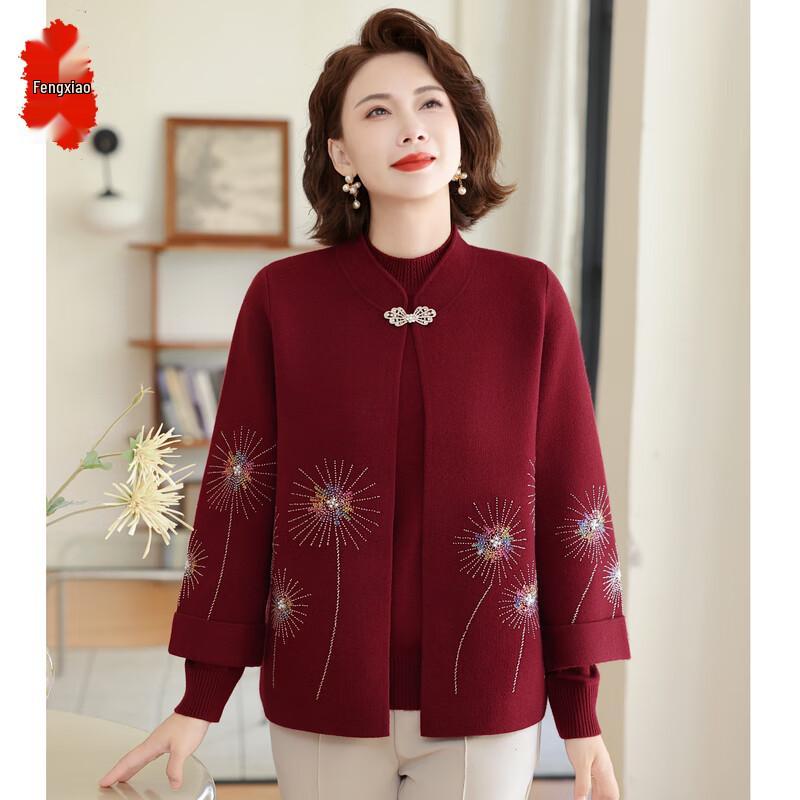 

Женский вязаный костюм-двойка на осень/зиму XL