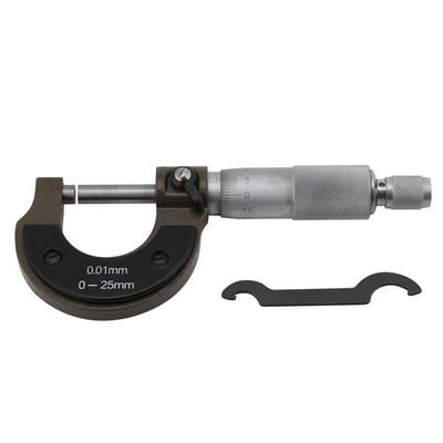 1 Stück Hochpräzisions-Außenmikrometer Dickenmessgerät 025mm Messbereich