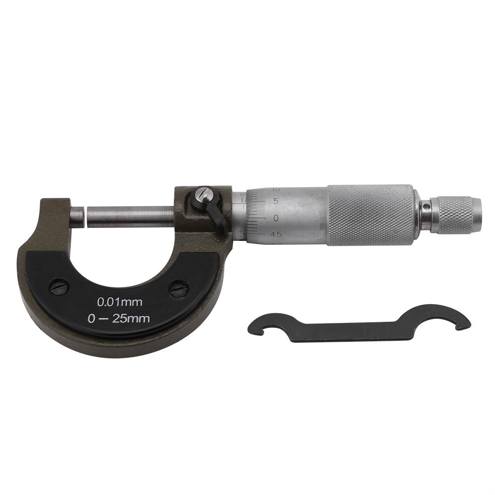 

1pc High Precision Outside Micrometer Thickness Gauge 025mm Measuring Range