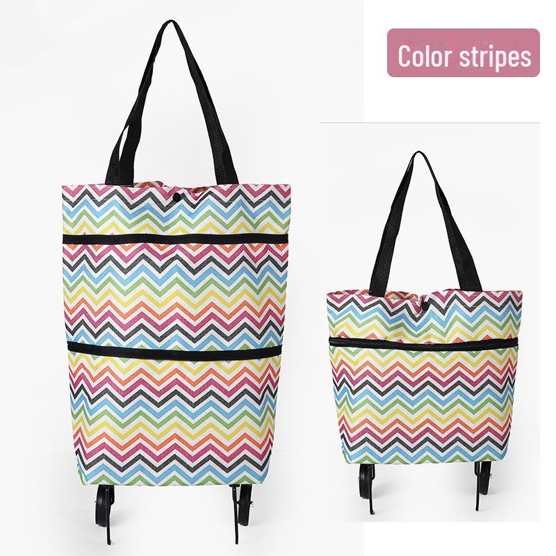 

Складная тележка для покупок с переносным механизмом и трансформируемой подвесной сумкой