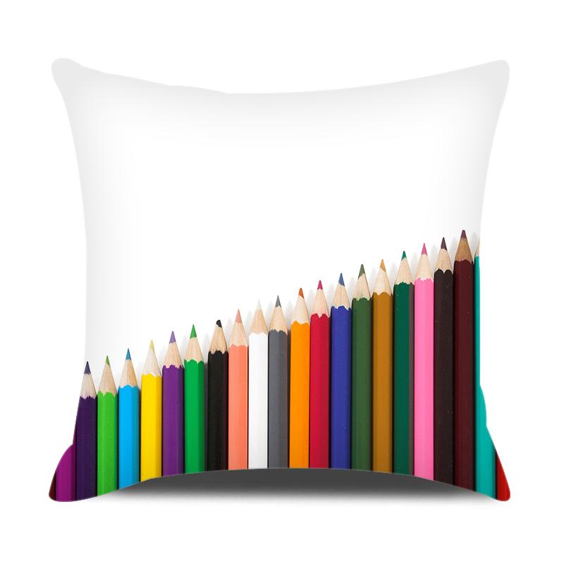 Swirl Geometric Striped Plaid Print Pillowcase Colorful Pillowcase Home Sofa Car Decoration Peach Skin Cushion Cover