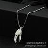 Wolf Fang Necklace Personality Versatile Temperament Men'S Trend Long Sweater Chain Accessories