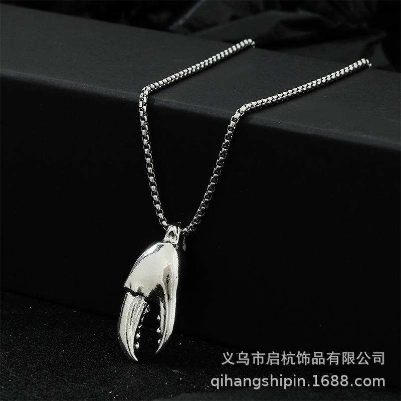 Wolf Fang Necklace Personality Versatile Temperament Men'S Trend Long Sweater Chain Accessories