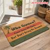 Faux Coir Door Mat Non Slip Welcome Doormat Home Entrance Floor Rug Outdoor Indoor Foot Pad Bathroom Mat Kitchen Mat