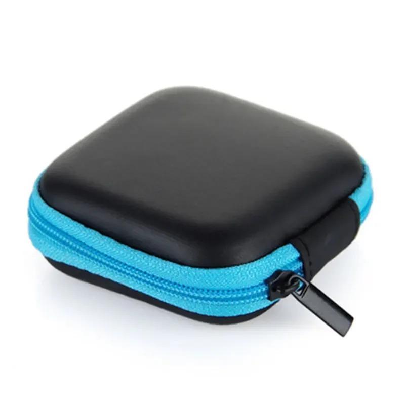 1ks Mini přenosná taška na sluchátka Peněženka na mince Sluchátka Pouzdro na USB kabel Pouzdro na přenášení Taška Taška na sluchátka Čtvercová úložná krabička