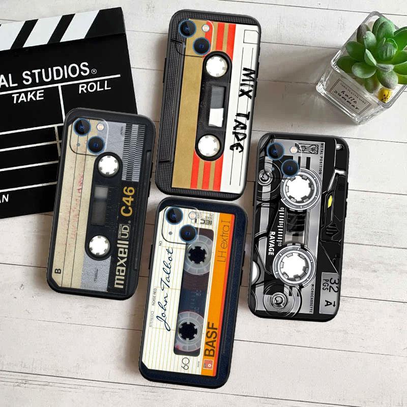 Vintage Boombox Tape Phone Case for Samsung Galaxy A52S A53 A55 A56 A70 A71 A72 A73 F06 F16 F56 S10e S10 S10+ Plus