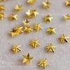 Hollow Star Nail Art Art Rivet Charms 3D Alloy Five-Pointed-Star Gold Silver Diamond Nail Decoration Luxury Manicure Accessories