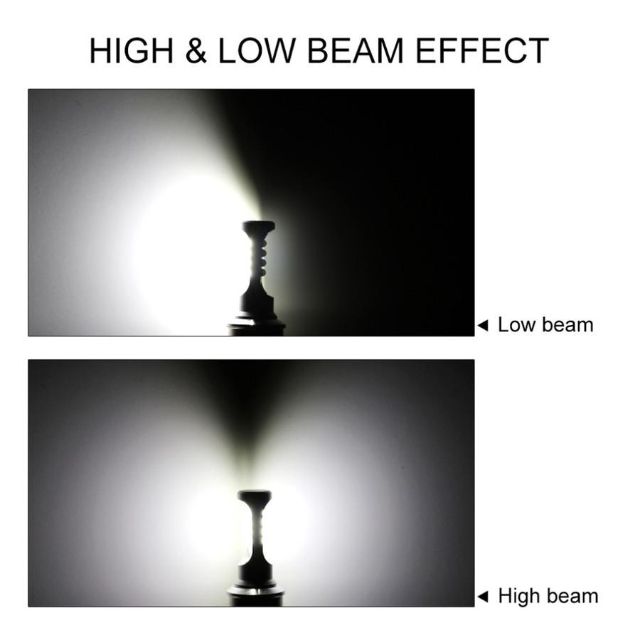 36W H4  Led Motorcycle Headlight Bulb  Fog Light 12 SMD 1200LM Hi Lo Lamp for Sc