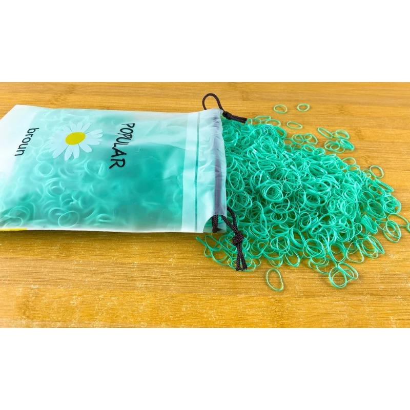 2000pcs/lot Children Transparent Hair Rubber Bands for Bracelets Baby Elastic Small Hair Tie Gum Kids Hair Beads Hair Accessorie