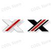 3D Chrome Metal X XPOWER Logo Car Rear Trunk Emblem Badge Nameplate Sticker For ZS HS GS 3 5 6 7 TF RX5 GT Accessories