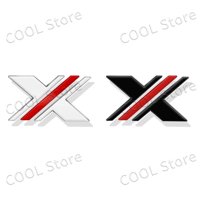 3D Chrome Metal X XPOWER Logo Car Rear Trunk Emblem Badge Nameplate Sticker For ZS HS GS 3 5 6 7 TF RX5 GT Accessories
