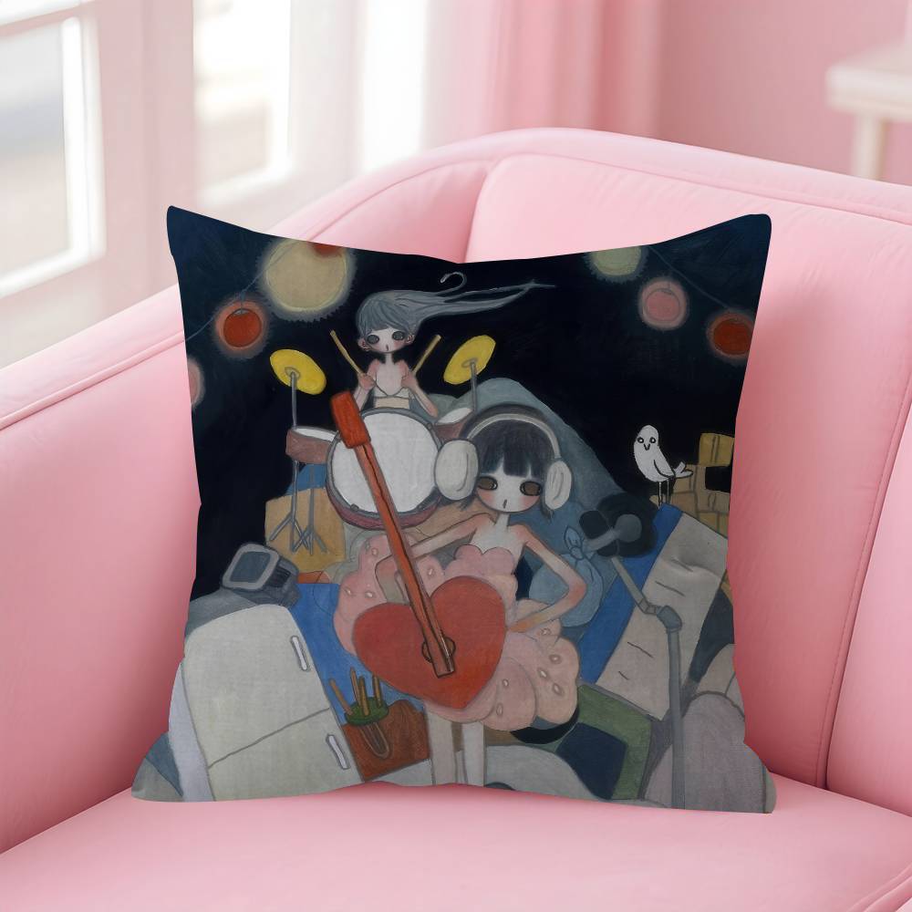 Art Aya Takano Girl Pillow Anime Pillow Sofa Bed Head Pillow Cover Cushion Cover Fashion