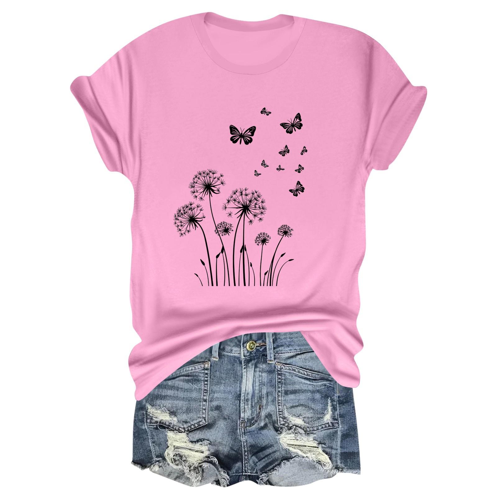 

Детская повседневная футболка с круглым вырезом и короткими рукавами с принтом и надписью «Топ» 110 розовый